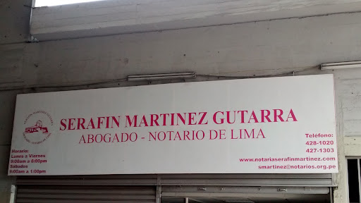 Notaría Serafín Martínez Gutarra
